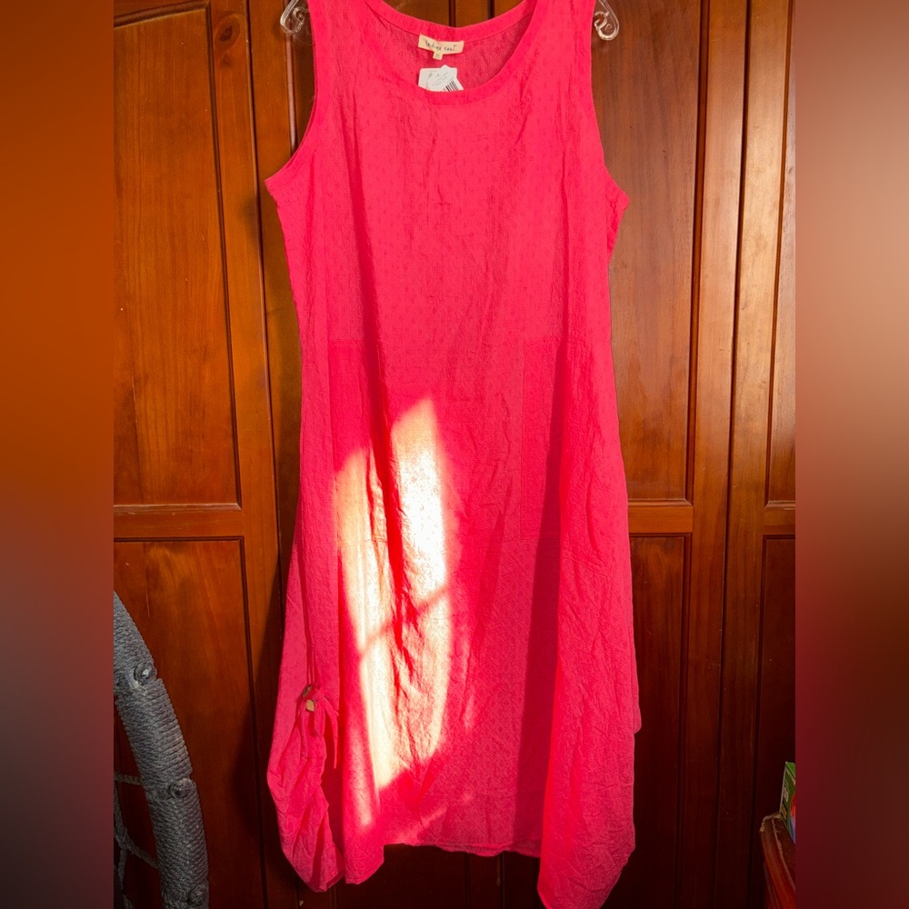 Indigo Soul Asymmetrical Pink Dress #1586 tote#12